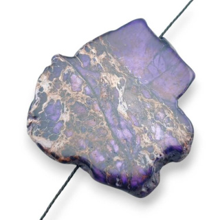 Imperial jasper slice with hole 40x39 mm no 282