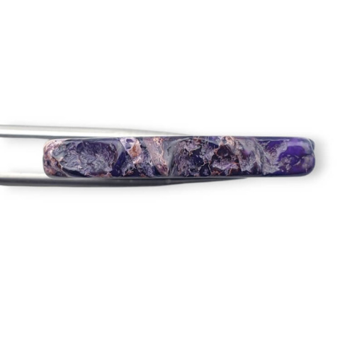 Imperial jasper slice with hole 40x39 mm no 282 Imperial jasper slice with hole 40x39 mm no 282