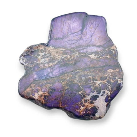 Imperial jasper slice with hole 40x39 mm no 282 Imperial jasper slice with hole 40x39 mm no 282
