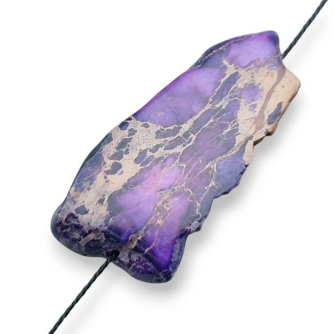 Jasper imperial slice with hole 41x19 mm no. 298 Jasper imperial slice with hole 41x19 mm no. 298
