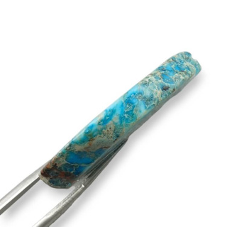 Imperial jasper slice with hole 41x23 mm no 178