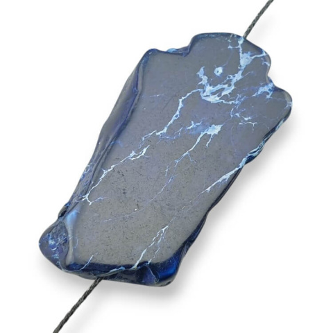 Jaspis cesarski plaster z dziurką 41x23 mm nr 229 Jaspis cesarski plaster z dziurką 41x23 mm nr 229