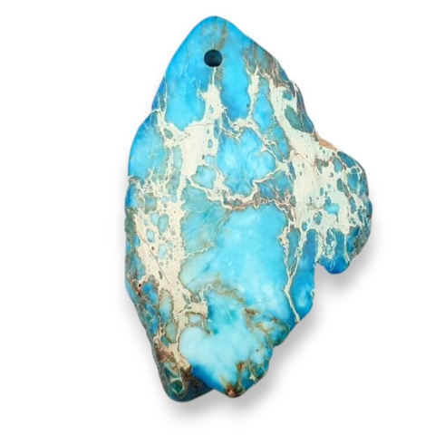 Jaspis cesarski plaster z dziurką 41x26 mm nr 364 Jaspis cesarski plaster z dziurką 41x26 mm nr 364