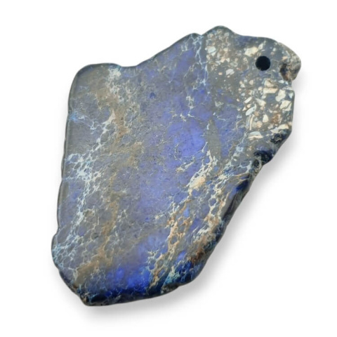 Imperial jasper slice with hole 41x27 mm no 414 Imperial jasper slice with hole 41x27 mm no 414
