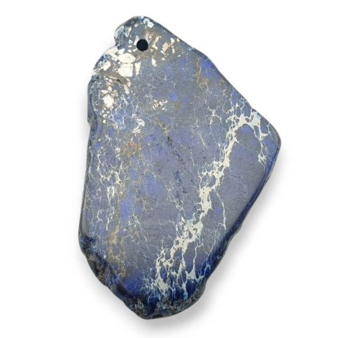 Imperial jasper slice with hole 41x27 mm no 414 Imperial jasper slice with hole 41x27 mm no 414