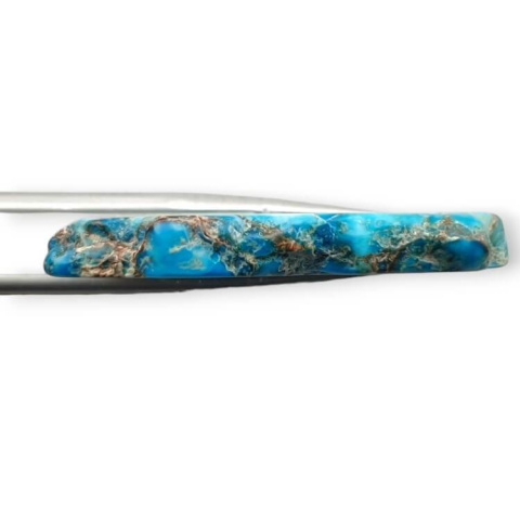 Jasper imperial slice with hole 41x28 mm no. 390 Jasper imperial slice with hole 41x28 mm no. 390