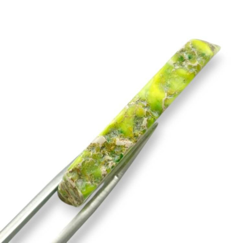 Jasper imperial slice with hole 41x29 mm no. 197 Jasper imperial slice with hole 41x29 mm no. 197