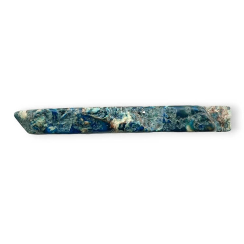 Jaspis cesarski plaster z dziurką 41x30 mm nr 392 Jaspis cesarski plaster z dziurką 41x30 mm nr 392