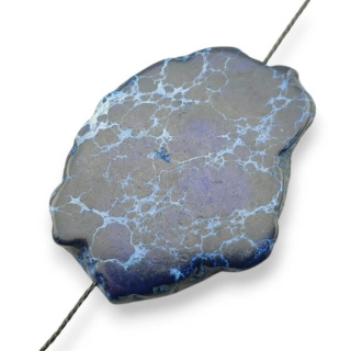 Jaspis cesarski plaster z dziurką 41x31 mm nr 264