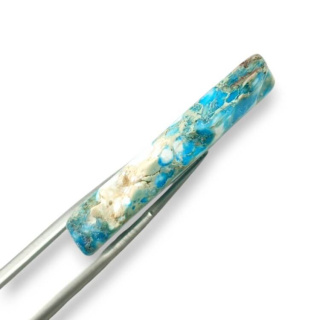 Jaspis cesarski plaster z dziurką 41x33 mm nr 173