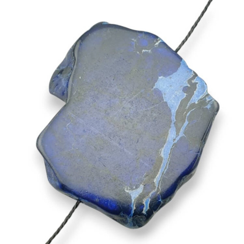 Jaspis cesarski plaster z dziurką 41x33 mm nr 244 Jaspis cesarski plaster z dziurką 41x33 mm nr 244