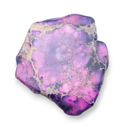 Imperial jasper slice with hole 41x38 mm no 299 Imperial jasper slice with hole 41x38 mm no 299