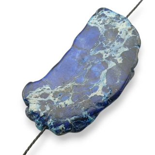 Jaspis cesarski plaster z dziurką 42x22 mm nr 263