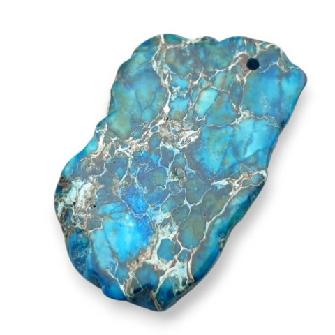 Imperial jasper slice with hole 42x26 mm no 373 Imperial jasper slice with hole 42x26 mm no 373