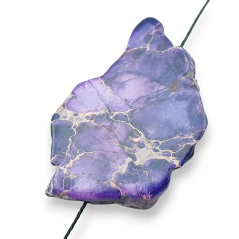 Imperial jasper slice with hole 42x27 mm no. 294 Imperial jasper slice with hole 42x27 mm no. 294