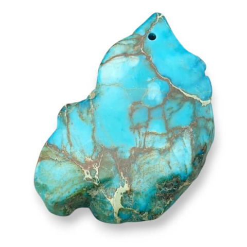 Imperial jasper slice with hole 42x27 mm no. 368 Imperial jasper slice with hole 42x27 mm no. 368
