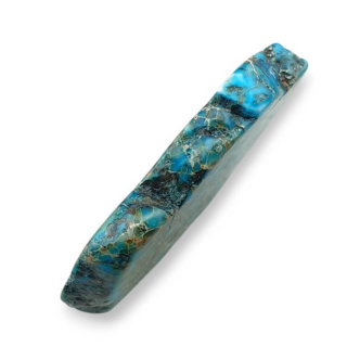 Jaspis cesarski plaster z dziurką 42x29 mm nr 177