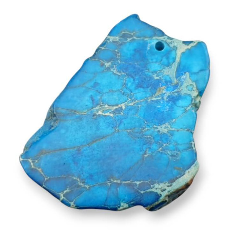 Imperial jasper slice with hole 42x32 mm no. 357 Imperial jasper slice with hole 42x32 mm no. 357