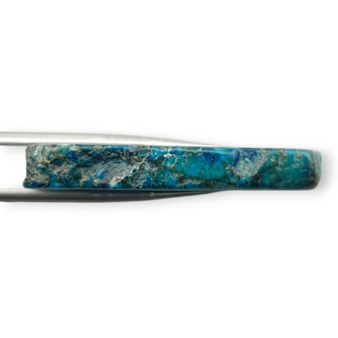 Imperial jasper slice with hole 43x25 mm no. 369 Imperial jasper slice with hole 43x25 mm no. 369
