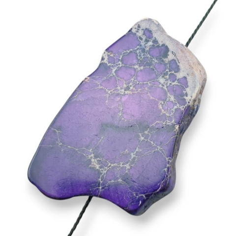 Imperial jasper slice with hole 43x27 mm no 279 Imperial jasper slice with hole 43x27 mm no 279