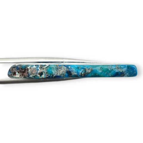 Imperial jasper slice with hole 43x28 mm no. 371 Imperial jasper slice with hole 43x28 mm no. 371