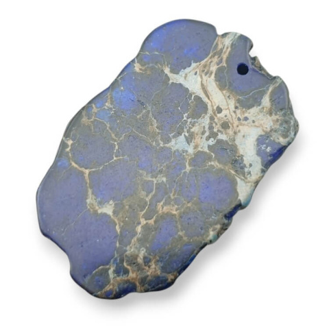 Imperial jasper slice with hole 43x28 mm no. 422 Imperial jasper slice with hole 43x28 mm no. 422