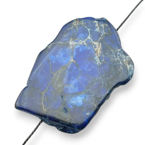 Imperial jasper slice with hole 43x29 mm no 254 Imperial jasper slice with hole 43x29 mm no 254