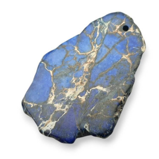 Jaspis cesarski plaster z dziurką 43x29 mm nr 418