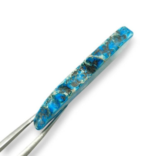 Jaspis cesarski plaster z dziurką 44x22 mm nr 170