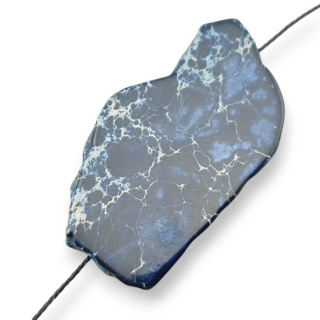 Jaspis cesarski plaster z dziurką 44x25 mm nr 251