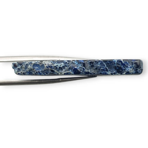 Imperial jasper slice with hole 44x25 mm no. 251 Imperial jasper slice with hole 44x25 mm no. 251