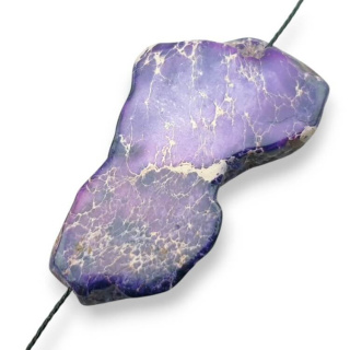 Jaspis cesarski plaster z dziurką 44x25 mm nr 319