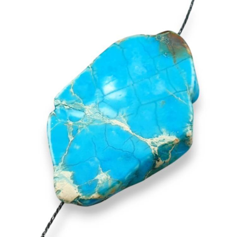 Imperial jasper slice with hole 44x28 mm no 168 Imperial jasper slice with hole 44x28 mm no 168