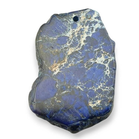 Imperial jasper slice with hole 44x29 mm No 425 Imperial jasper slice with hole 44x29 mm No 425