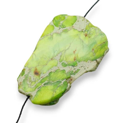 Jaspis cesarski plaster z dziurką 44x30 mm nr 199 Jaspis cesarski plaster z dziurką 44x30 mm nr 199