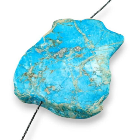 Jasper imperial slice with hole 44x35 mm no. 184 Jasper imperial slice with hole 44x35 mm no. 184