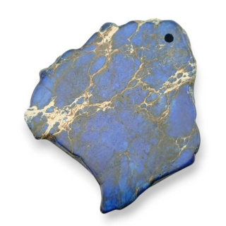 Jaspis cesarski plaster z dziurką 44x35 mm nr 428