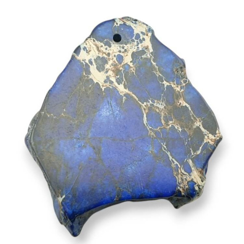 Imperial jasper slice with hole 44x35 mm no 428 Imperial jasper slice with hole 44x35 mm no 428