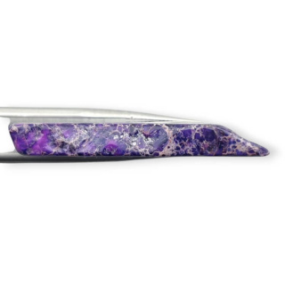 Jaspis cesarski plaster z dziurką 45x22 mm nr 302