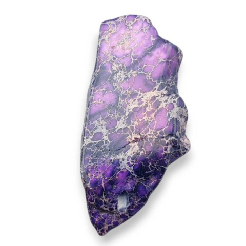 Imperial jasper slice with hole 45x22 mm no. 302 Imperial jasper slice with hole 45x22 mm no. 302