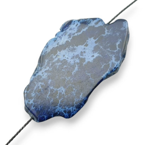 Imperial jasper slice with hole 45x25 mm no 265 Imperial jasper slice with hole 45x25 mm no 265