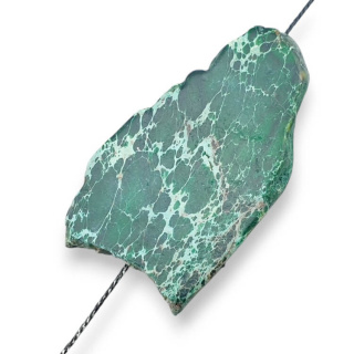 Jaspis cesarski plaster z dziurką 45x25 mm nr 321