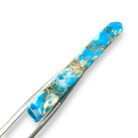 Imperial jasper slice with hole 45x27 mm no 185 Imperial jasper slice with hole 45x27 mm no 185