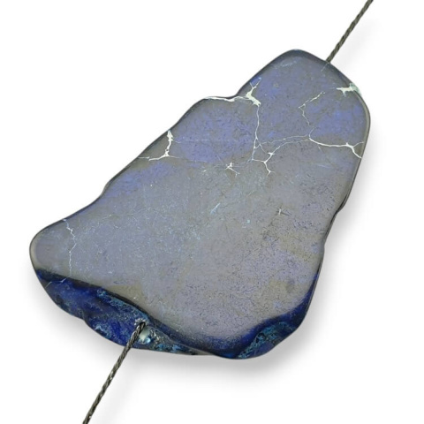 Imperial jasper slice with hole 45x29 mm no 255 Imperial jasper slice with hole 45x29 mm no 255