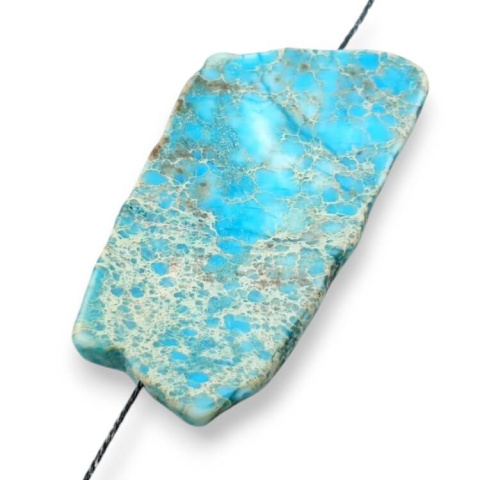 Imperial jasper slice with hole 46x25 mm no 169 Imperial jasper slice with hole 46x25 mm no 169