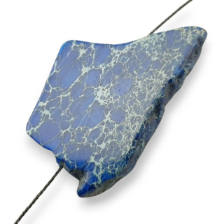 Jaspis cesarski plaster z dziurką 46x27 mm nr 245