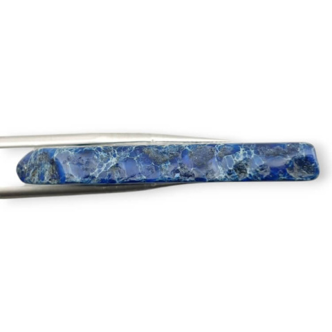 Imperial jasper slice with hole 46x27 mm no. 245 Imperial jasper slice with hole 46x27 mm no. 245