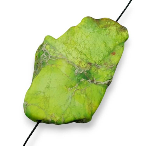 Imperial jasper slice with hole 46x28 mm no. 204 Imperial jasper slice with hole 46x28 mm no. 204