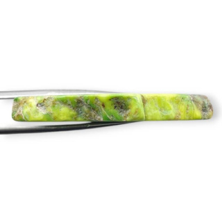 Jaspis cesarski plaster z dziurką 46x28 mm nr 204