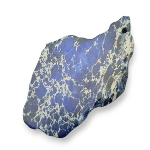 Imperial jasper slice with hole 46x28 mm no. 417 Imperial jasper slice with hole 46x28 mm no. 417